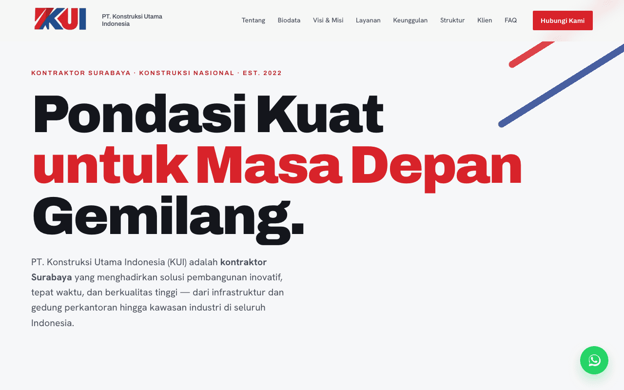 Preview Kontraktor Utama Indonesia